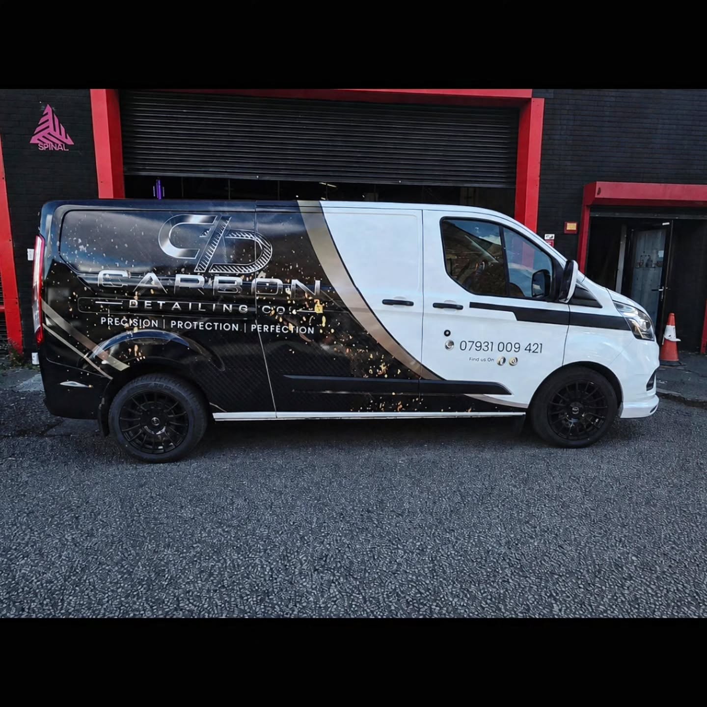 The Carbon Detailing Co. branded mobile detailing van