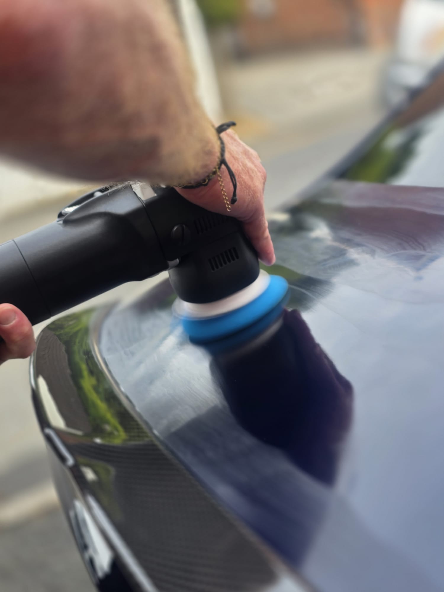 Video clip of paint correction in progress